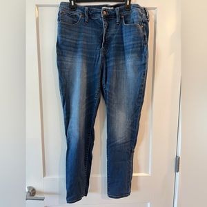 Madewell Curvy High Rise Skinny Jeans (Polly Wash)
